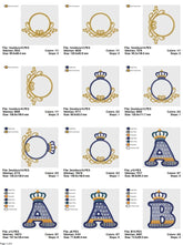 Royal Crown Alphabet Embroidery Set